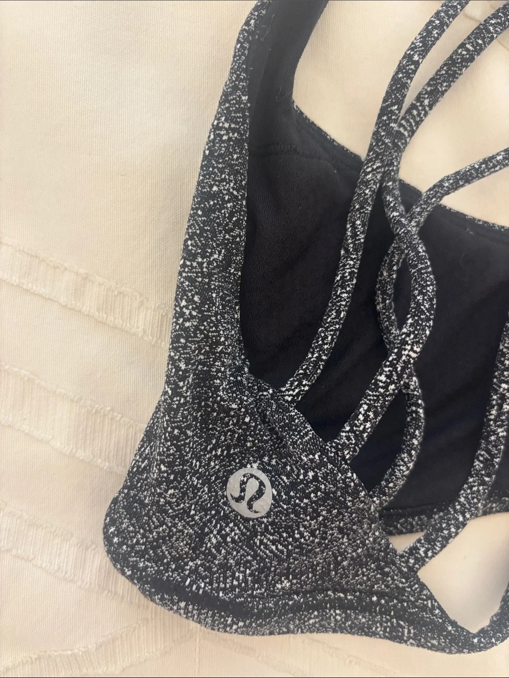 Lululemon Women’s Strappy Sports Bralette - Black Heather